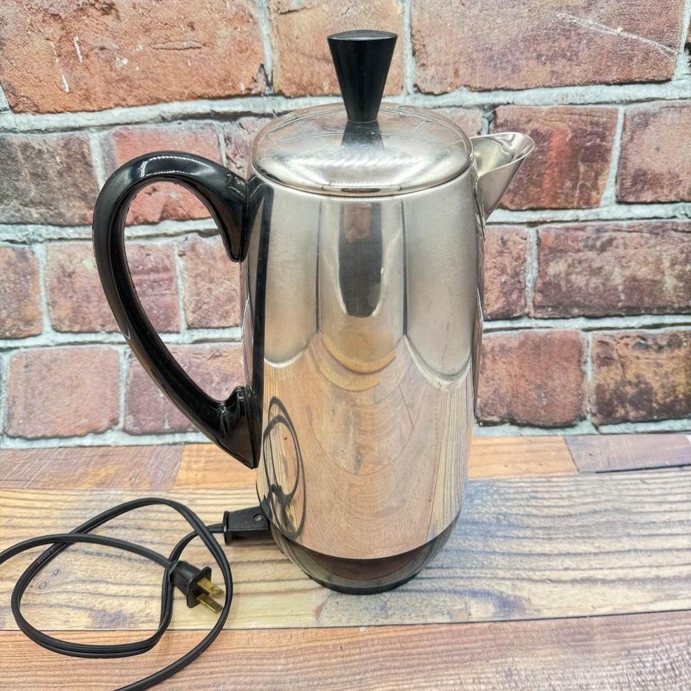 Vintage Farberware Superfast Fully Automatic 12 Cup Coffee Pot Electric 142B